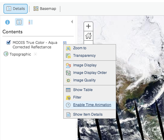 ArcGIS Online, Enable Time