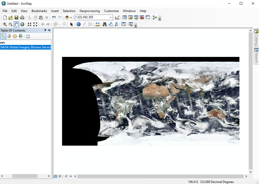 ArcMap, Add imagery